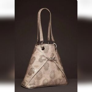 BSWANKY handmade leather bag with skull detailing $1200